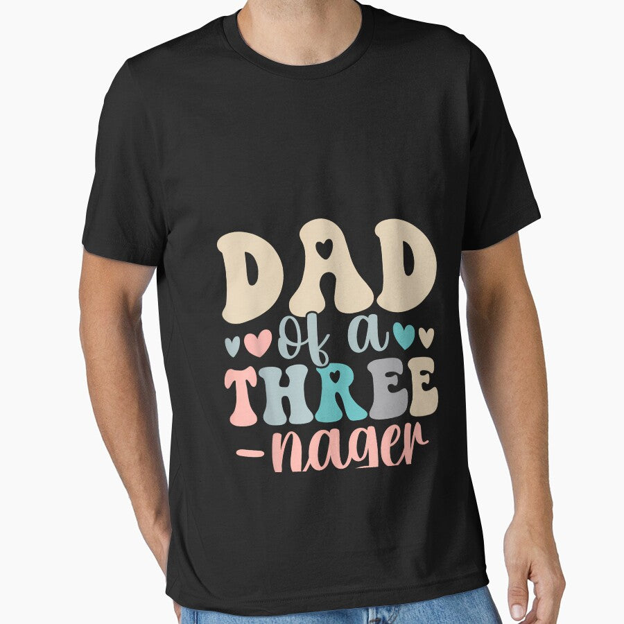 Dad of A Threenager 3rd Birthday Matching Family Boho by CriseldaBruning