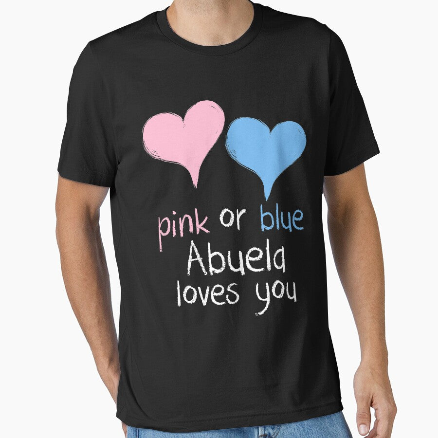Pink Or Blue Abuela Loves You Baby Shower Gender Reveal Cute by arcadetoystore