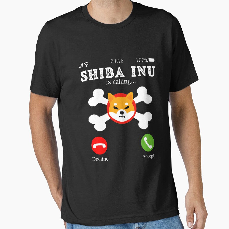 Funny Shiba Inu Gift, Shiba Inu Is Calling by Mytoonsquad