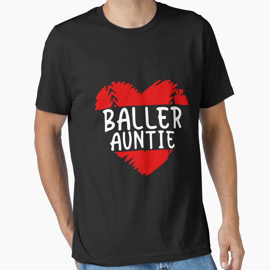 Aunt Baseball Shirts For Women Baller Auntie Mother's Day by MGHdesign