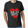 Aunt Baseball Shirts For Women Baller Auntie Mother's Day by MGHdesign
