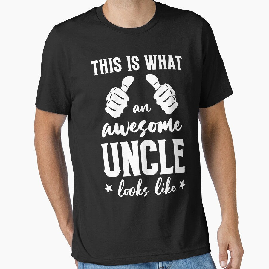 Funny Uncle Gift from Nephew and Niece: This Is What An Awesome Uncle Looks Like - Gift Ideas for Uncle by Adexyl