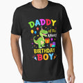 Daddy Of The Birthday Boy T-Rex Funny Dinosaur Boy Party by TysonLangosh