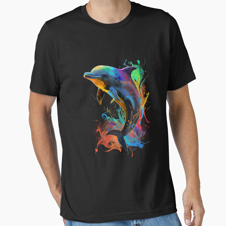 Dolphin Pop Art Design Colorful Dolphin Lover Design by adsman68