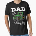 Dad Of The Birthday Boy Tractor Farm Party Tee by ArtsByMichelle