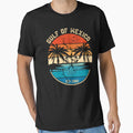 Gulf Of Mexico Retro Vintage Beach Mens Women T-Shirt by CHOPMAILA