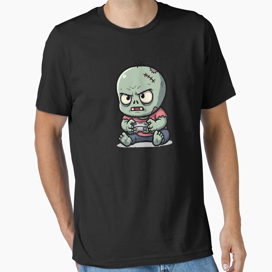 Gamer Zombie - Funny Intense Gaming Pixel Art by Sredsub