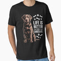 Chocolate Labrador Owner by TorjeARTStore