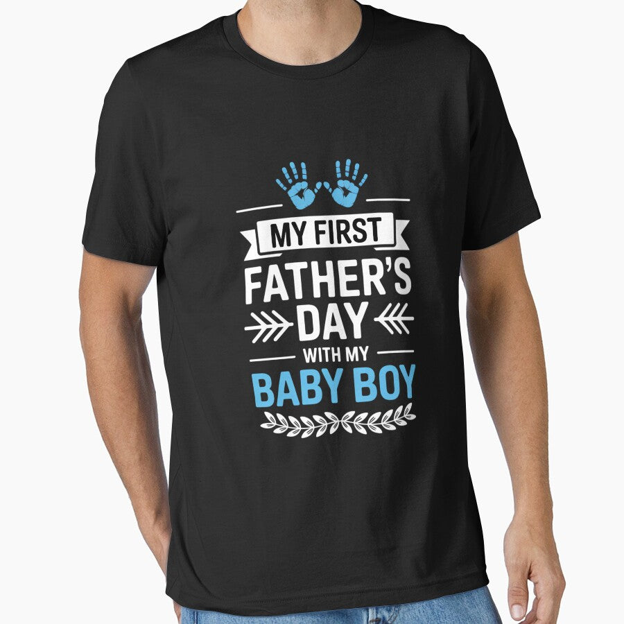 My First Fathers Day Baby Boy First Time Dad by EllenJast