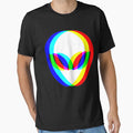 Alien Head Trippy Vaporwave Techno Rave EDM Music Festival Tank Top by byrdleroy