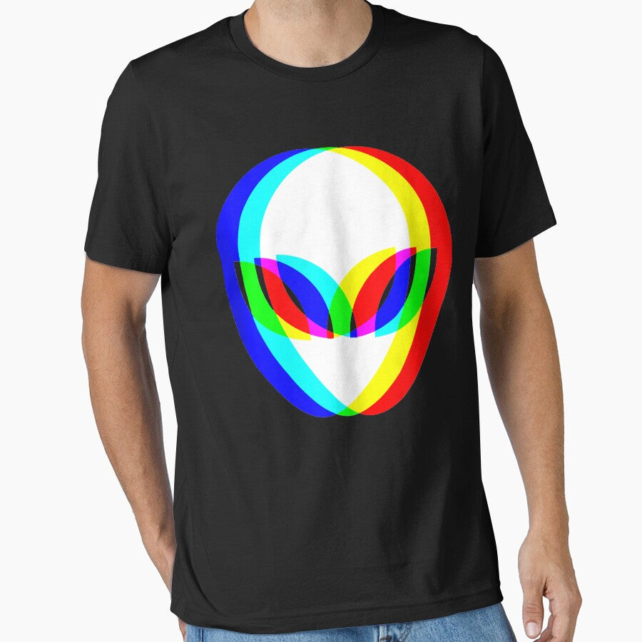 Alien Head Trippy Vaporwave Techno Rave EDM Music Festival Tank Top by byrdleroy