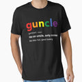 Guncle Definition Rainbow Pride Color for Gay Uncle by SeppeGoffin