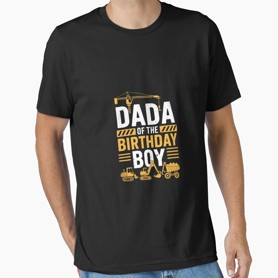 Mens Dada of the Birthday Boy Construction Worker Bday Party by EllinoKlemo