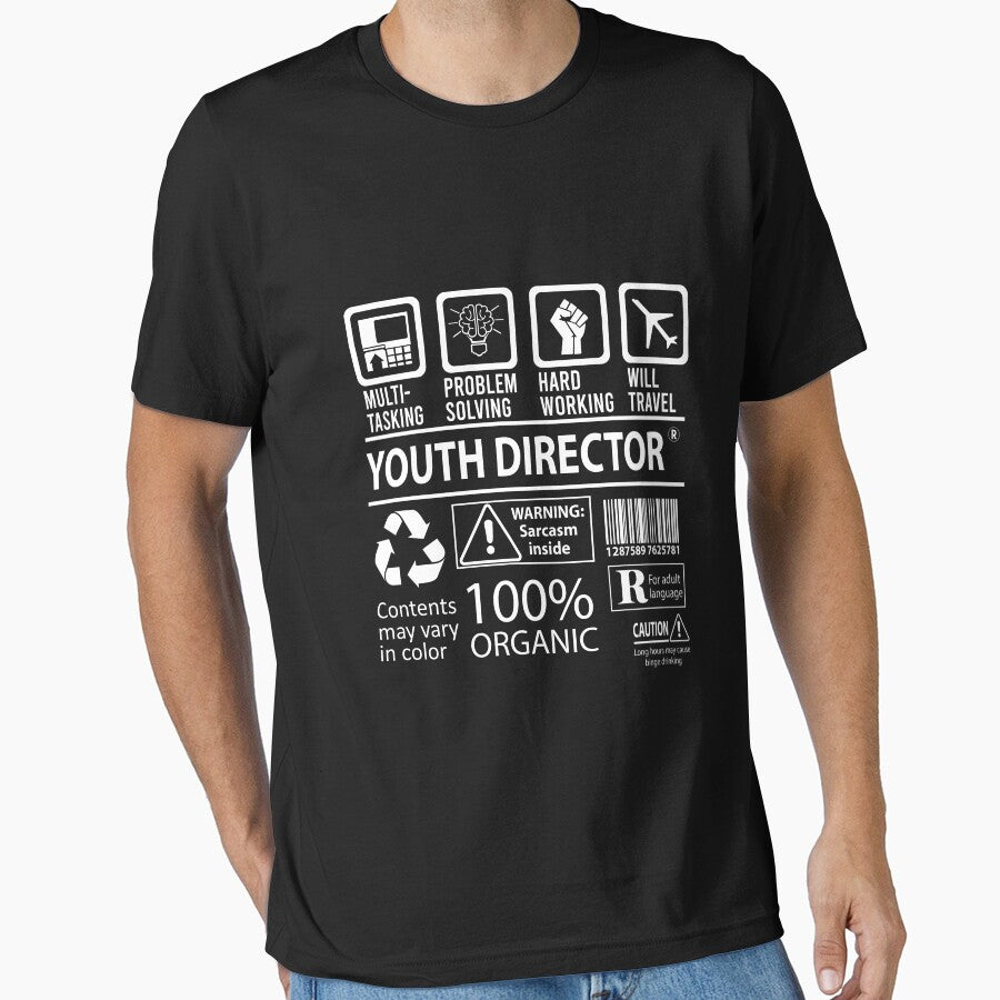 Youth Director T Shirt - MultiTasking Certified Job Gift Item Tee by sabinacsnm