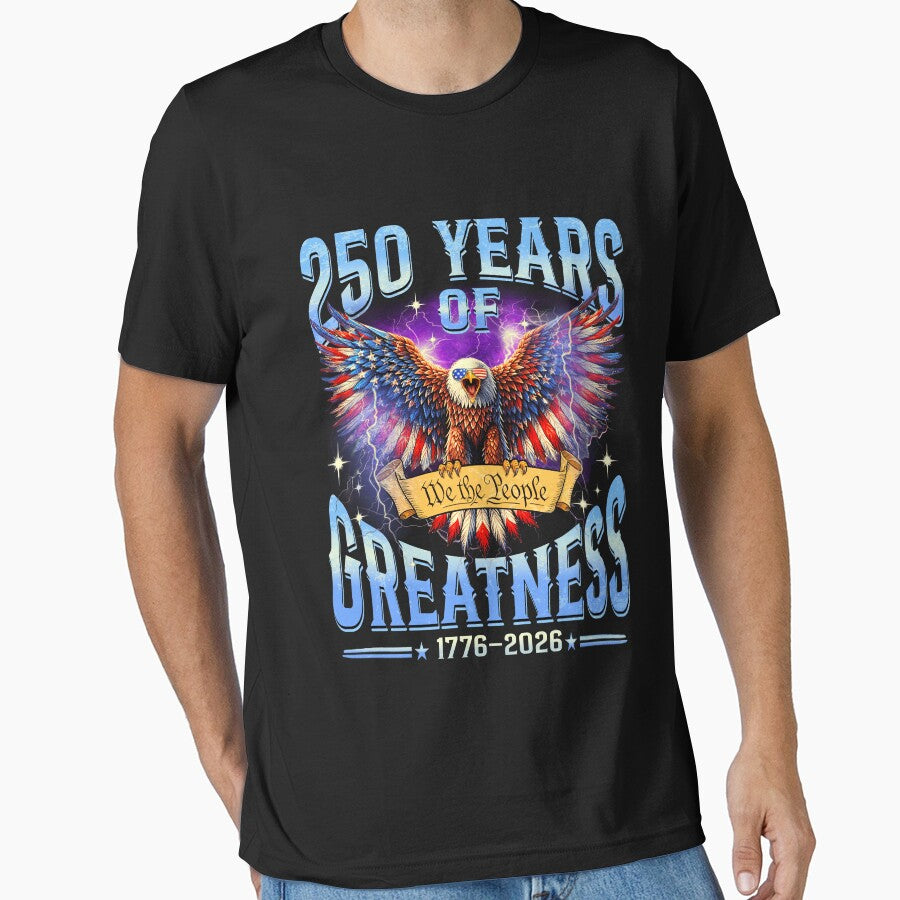 AMERICA 250 YEARS 1776-2026 Anniversary Celebration Funny Eagle by MackenzieBin