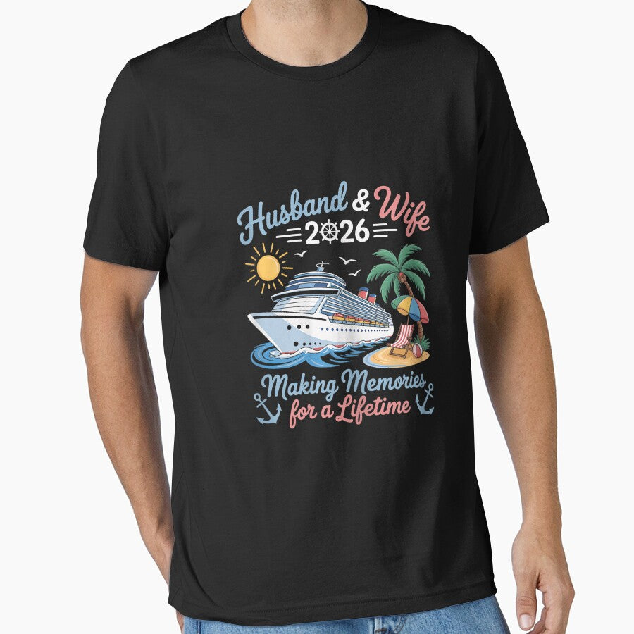 Husband & Wife 2026 Making Memories Cruise Matching Couple men by FrankIsabel