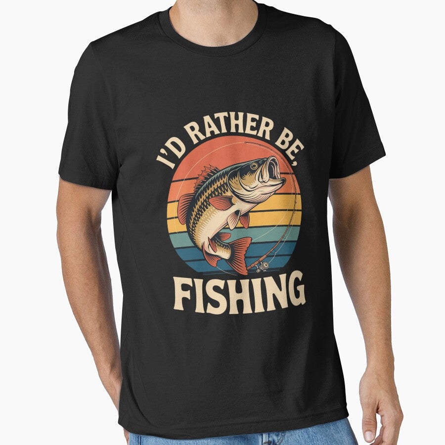 Id Rather Be Bass Fishing-Men Boy Dad Father Day by PattonJillian