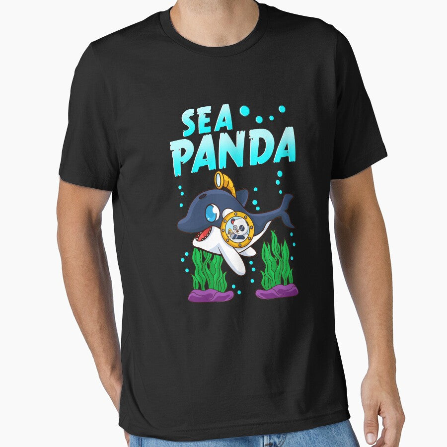 Sea Panda Cute Adorable Baby Orca Whale Pun by perfectpresents