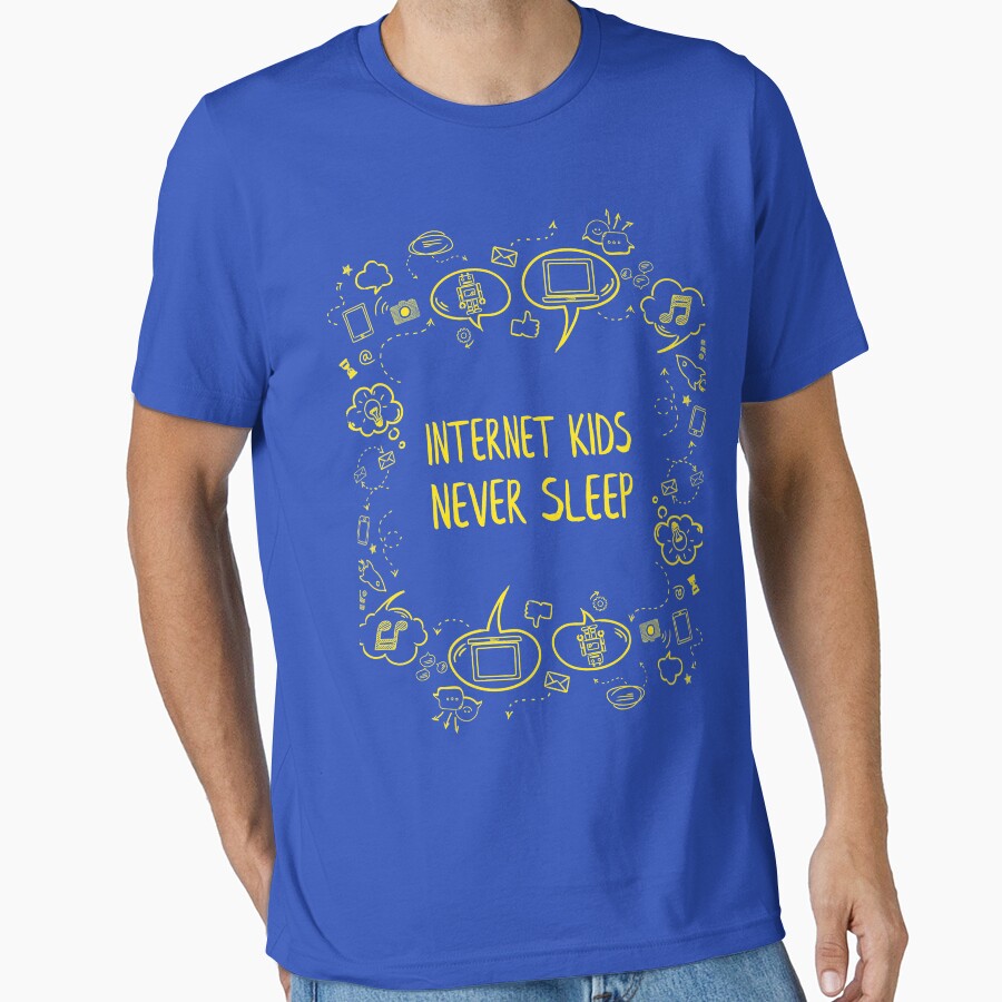 internet kids never sleep yellow by WilliamsGFX