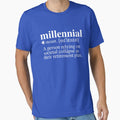Millennial Definition - Societal Collapse Retirement Plan (Navy/Blue Background) by mind-illusions