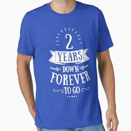 2 Years Down Forever To Go - 2nd Anniversary Clothing, Phone Cases And Other Gifts by MemWear