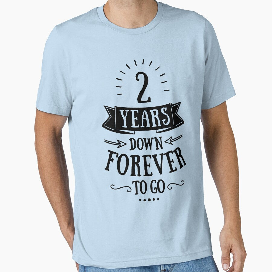 Cotton Anniversary - 2 Years Down Forever To Go Clothing, Phone Cases And Other Gifts by MemWear