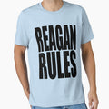 Reagan Rule Gender Reveal Baby Shower Cute Gift T Shirt Black by arcadetoystore