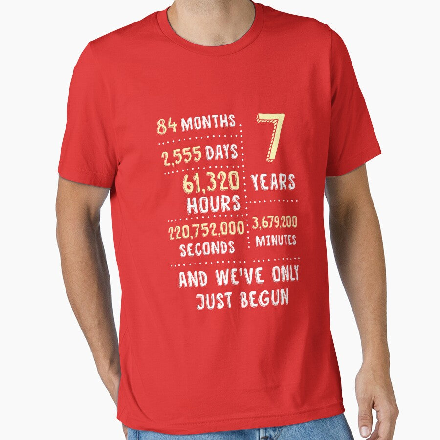 Seven Years And We've Only Just Begun Couple Tees, Phone Cases And Other Gifts by MemWear