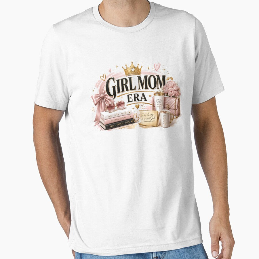 Girl Mom Era Shirt, Trendy Girl Mom Tee, Modern Mom Shirt, Motherhood Girl Mom Gift by TKOprintdesigns