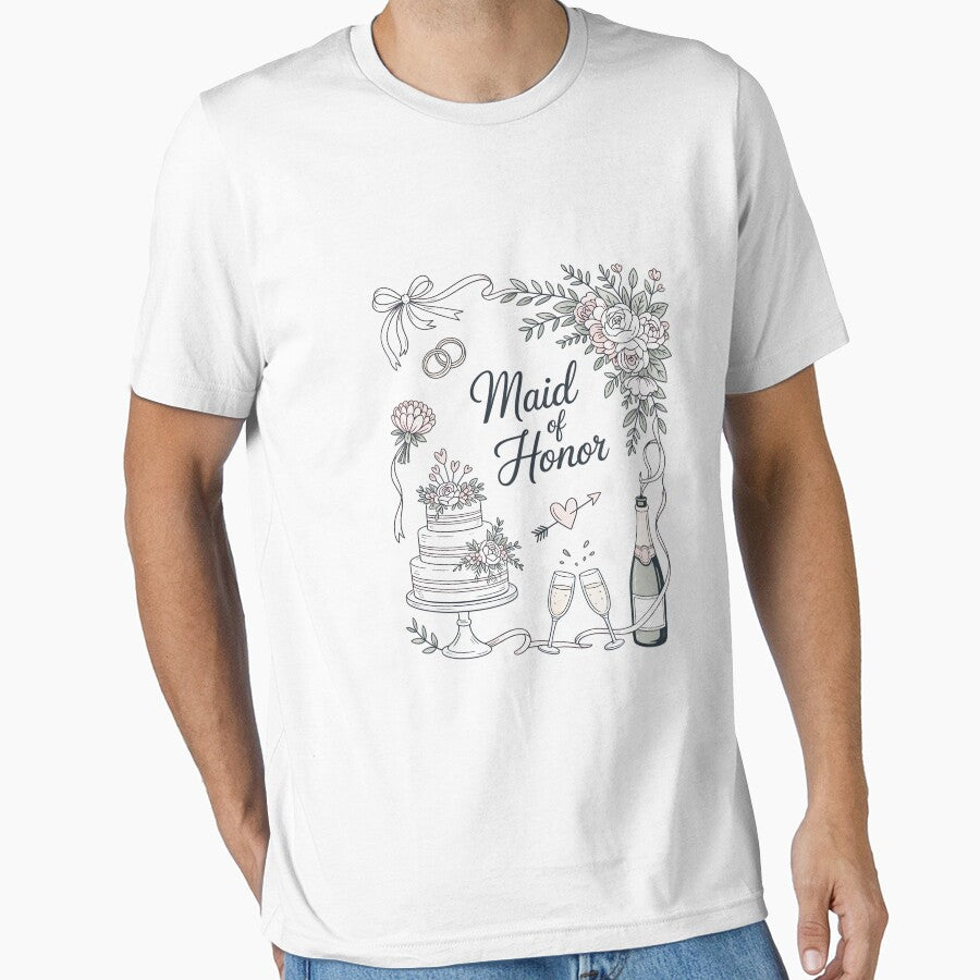 Maid Of Honor Bridesmaid Bridal Party Wedding Bachelorette by CareTopping