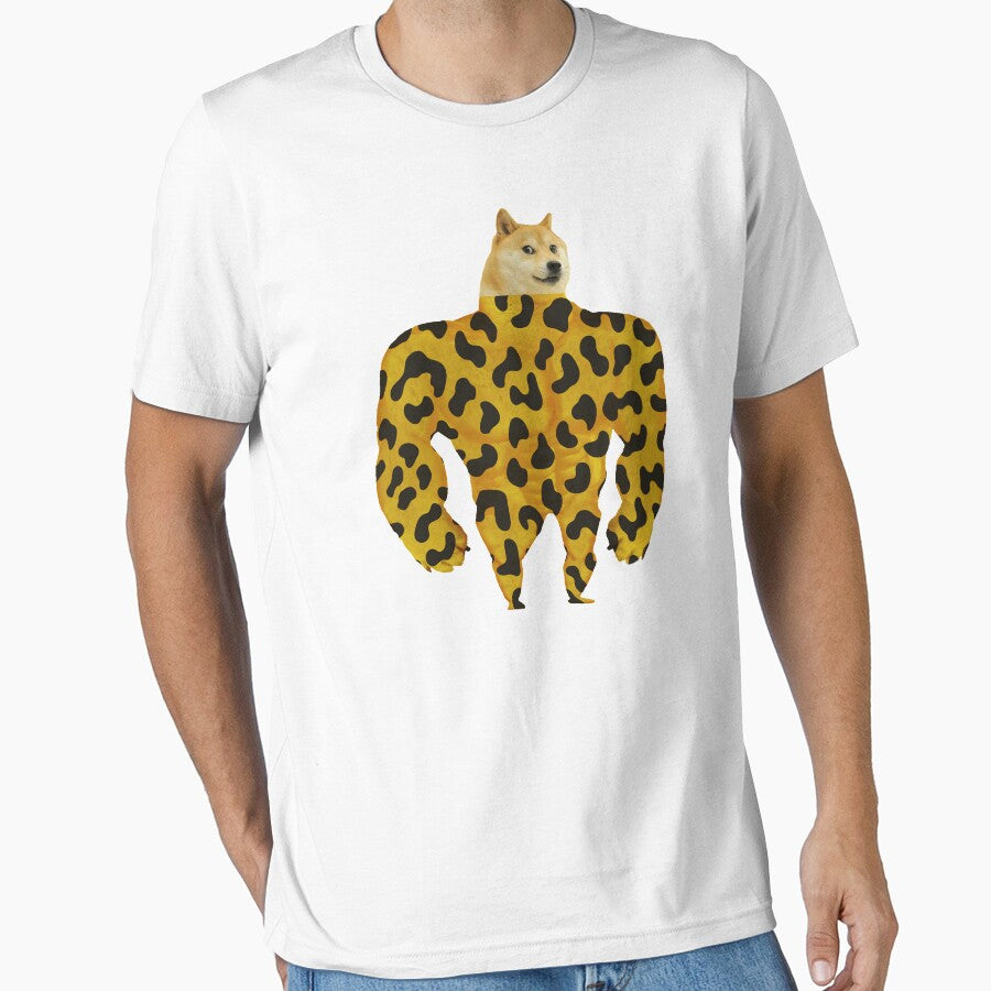 Leopard Doge Muscular DogeCoin Meme Cryptocurrency HODL by trendo