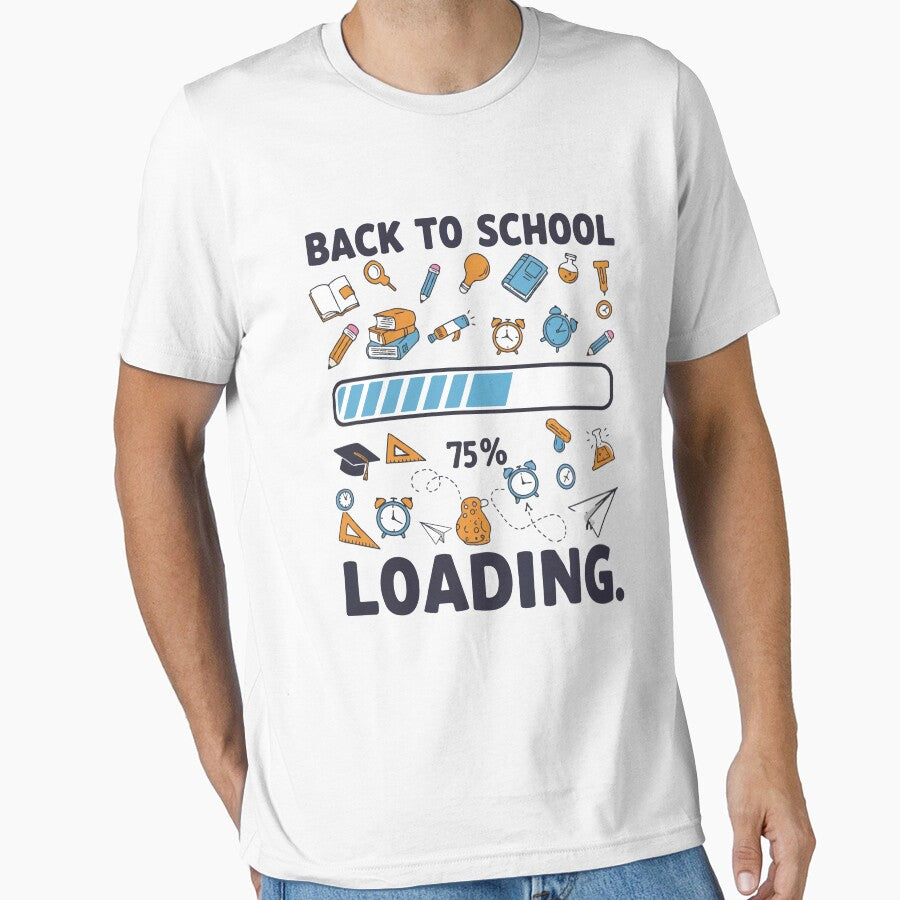 funny Back To School Loading design for Students, Teachers & Parents by LuxeGraphix