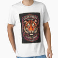 Retro 80s Tiger Vintage Airbrush Wild Animal Bold Graphic Tshirt by EliasMan