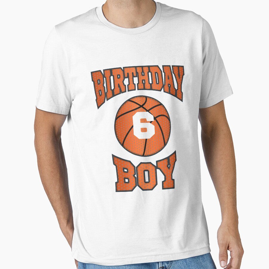 6 Years Old Boy Birthday Basketball by larryscott84