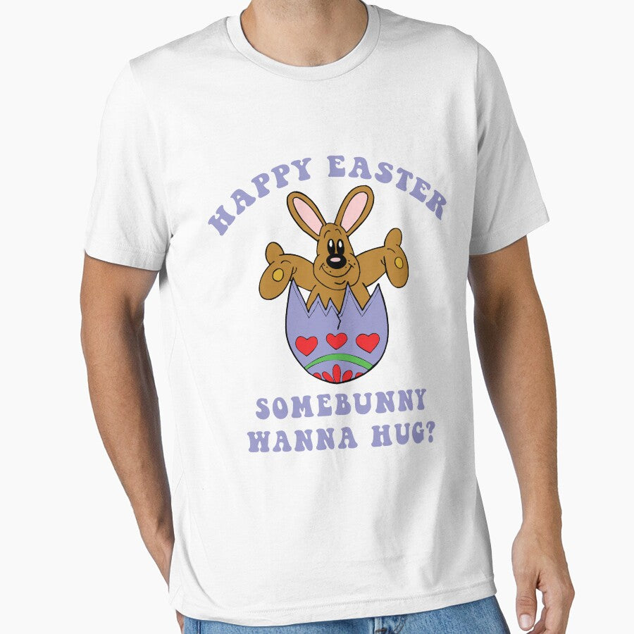 Happy Easter "Somebunny Wanna Hug?" by HolidayT-Shirts