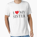 i love my sister T-SHIRT sister GIFT Valentine GIFT women gift birthday gift by MONINA-DESIGN