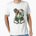 bulldog smoking, sad dog smoking, cartoon dog smoking by GreyStanzione1