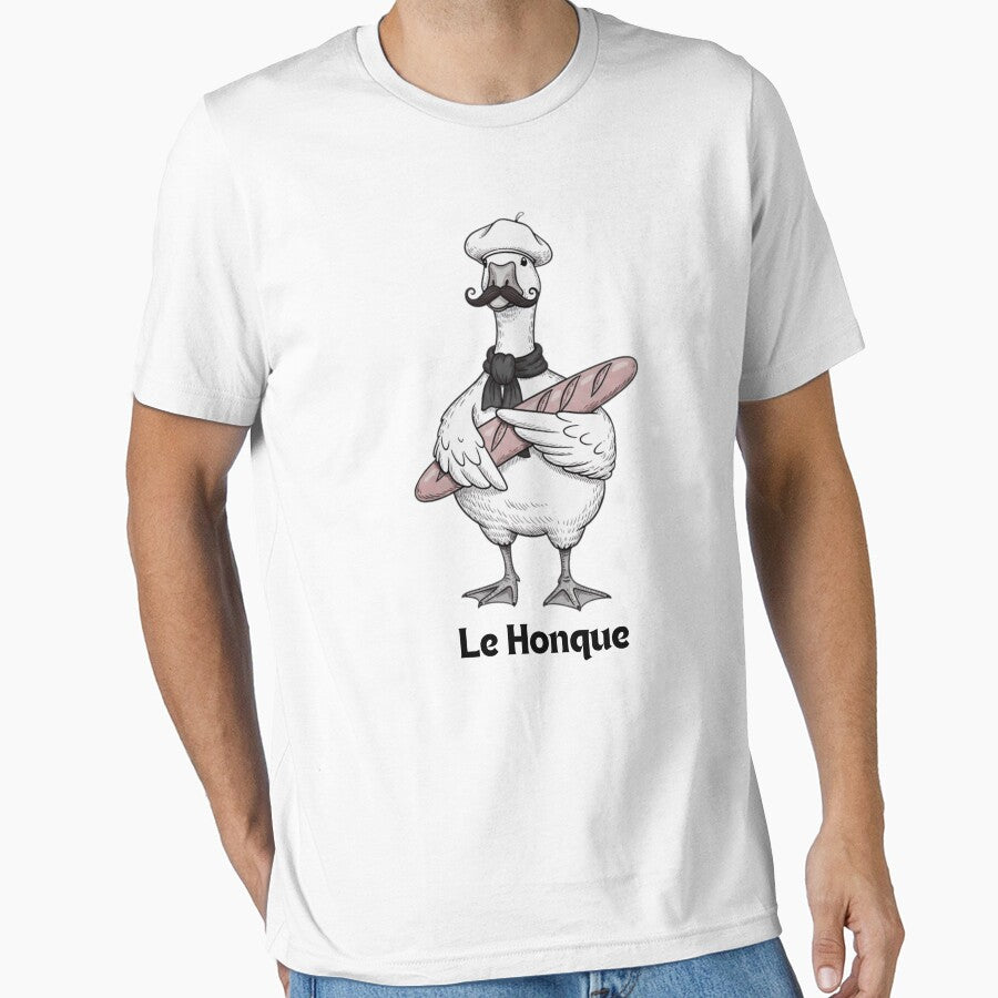 French Goose Shirt. Le Honque Funny T-shirt Tshirt Tee Tees T Gift. Silly France Trip Vacation Present For Animal Duck Bird Geese Meme Lover by MotivaChic