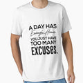 no more excuses, best design fo motivation by YouBoxart