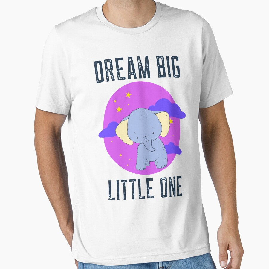 Dream Big Little One - Cute Elephant by ChaseCoClothing