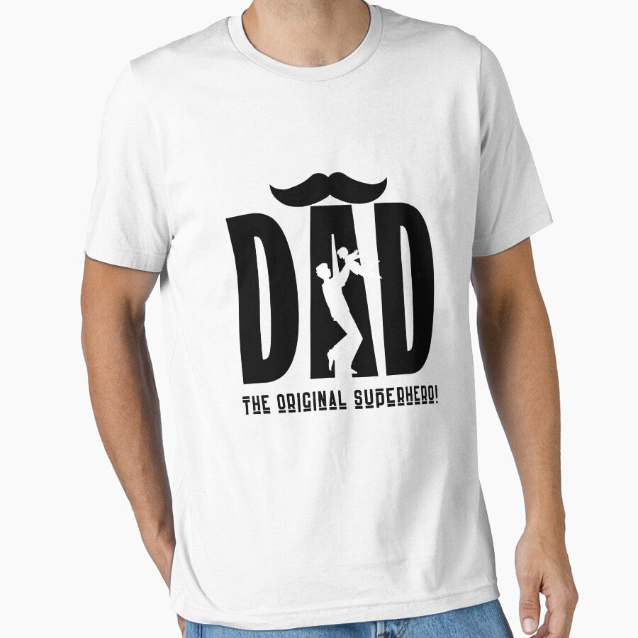 Moustache Dad, The Original Super Hero Daddy, Father's Day by Design 91maji