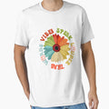 VIBES SPEAK LOUDER THAN WORDS - Flower Power - features text, colourful flower and smiley faces by The-Funny-Shop