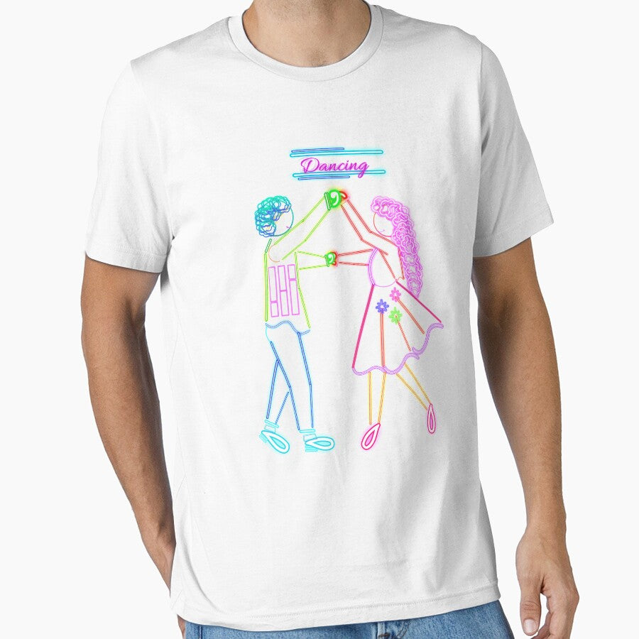 Neon Dancing Couple by BeatyinChaos