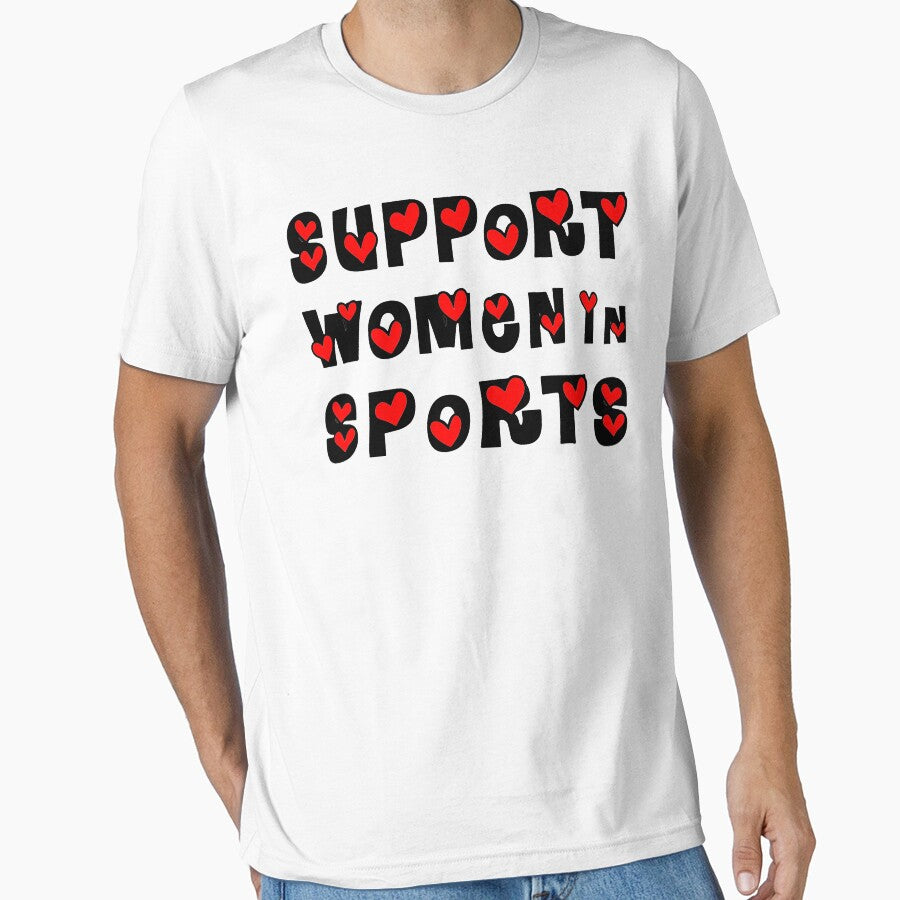 Support Women in Sports Funny Lovely black design by BenMounir