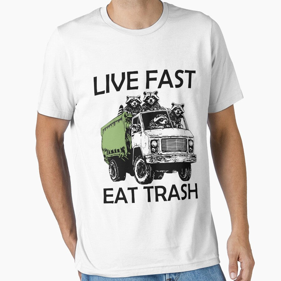 Raccoon Eat Trash Meme Live Fast by MOHAMED FRASER
