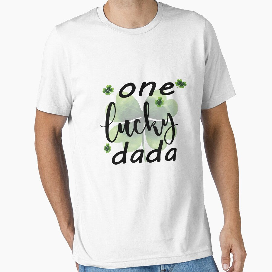 One Lucky Dada Shirt, St Patrick's T-Shirt, Father's Day Present, Daddy Birthday Party T-shirt, St Paddy's T shirt, Anniversary Dad, Patty's by SimoSaladain