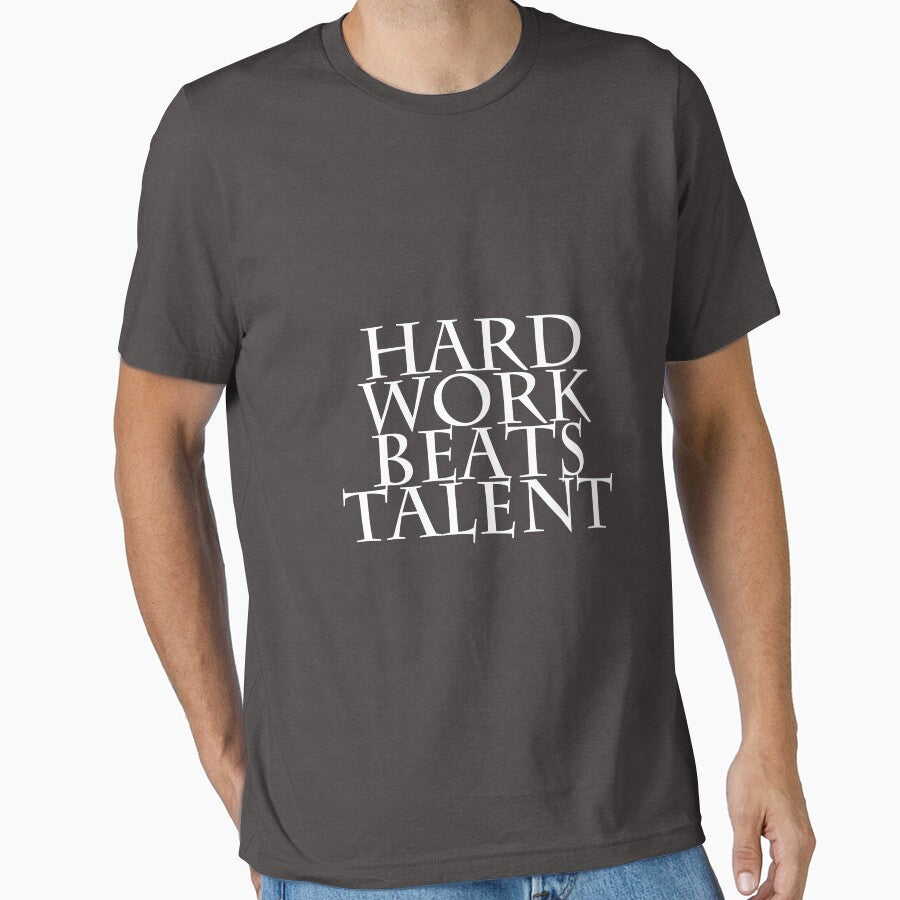 Hard Work Beats Talent Shirts & Masks by Touaguine Salah Eddine