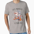 Just Married 45 Years Ago - 45th Anniversary Couple Bunnies Tee, Phone Cases And Other Gifts by MemWear
