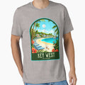 Key West Vintage Travel Illustration by HomeLivingCo