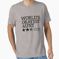 World's Okayest Aunt Gift Funny World's Okayest Aunt Gear by DynamicDesign